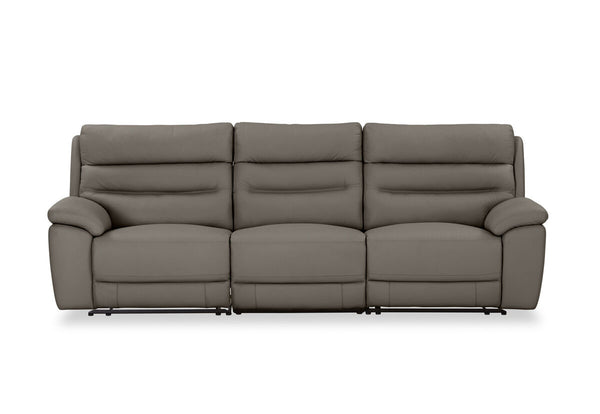 BEARMAN LEATHER 3 Seater Sofa with 2 inbuilt Recliners