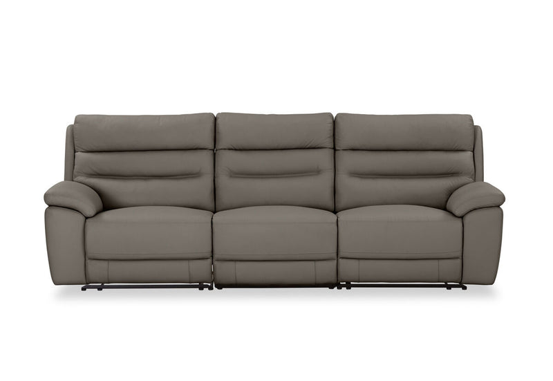 BEARMAN LEATHER 3 Seater Sofa with 2 inbuilt Recliners