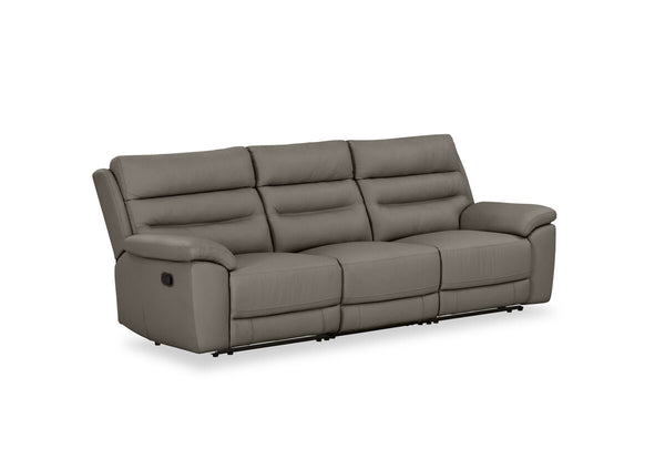 BEARMAN LEATHER 3 Seater Sofa with 2 inbuilt Recliners