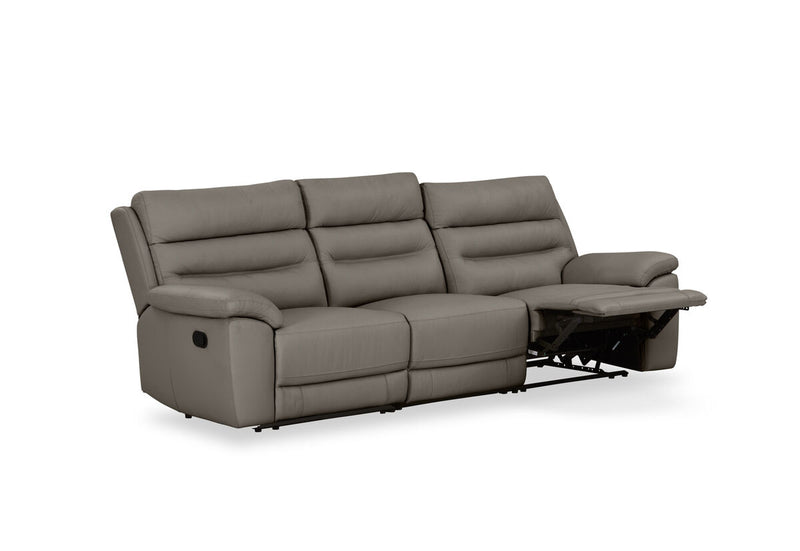 BEARMAN LEATHER 3 Seater Sofa with 2 inbuilt Recliners