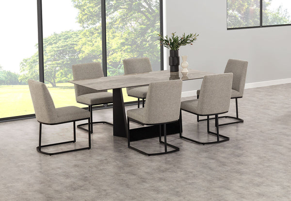 MILAS 7 Piece Suite with Nevis Dining Chairs