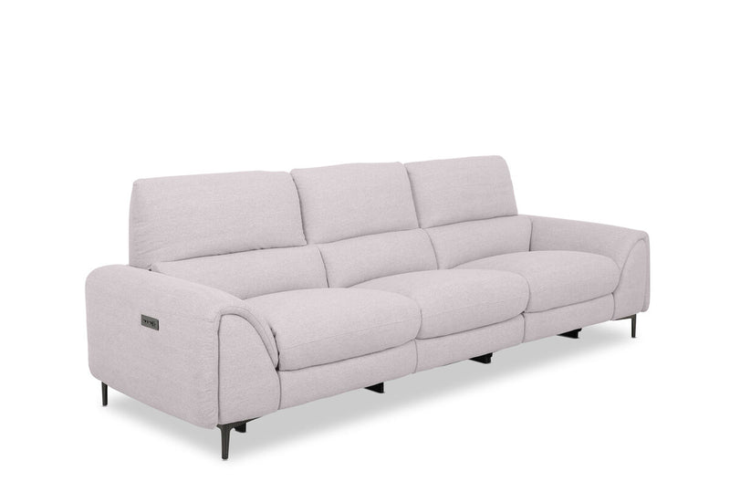 DOMINICO FABRIC 3 Seater with 2 inbuilt Electric Recliners