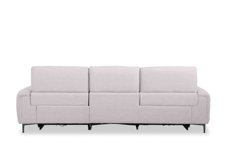 DOMINICO FABRIC 3 Seater with 2 inbuilt Electric Recliners