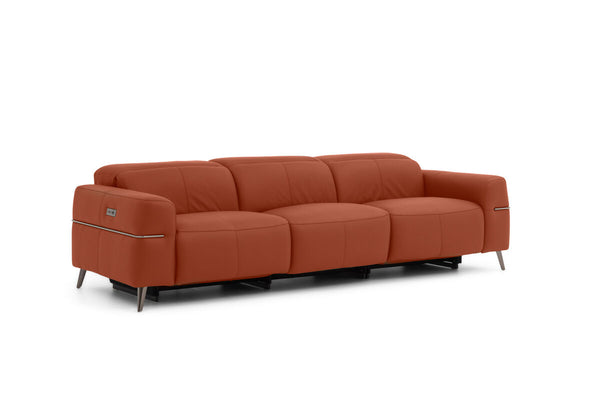 SERAFINI LEATHER 3.5 Seater with 2 Inbuilt Electric Recliners