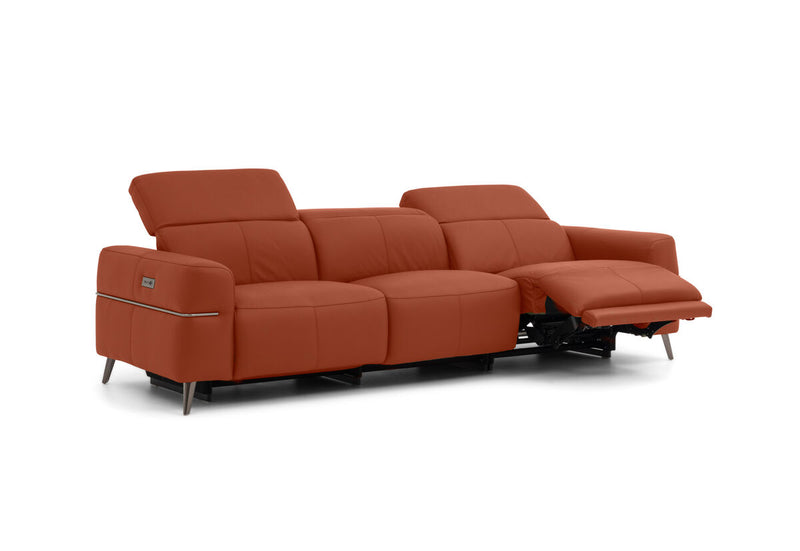 SERAFINI LEATHER 3.5 Seater with 2 Inbuilt Electric Recliners
