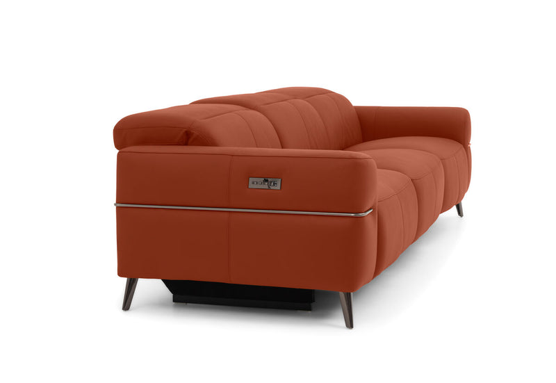 SERAFINI LEATHER 3.5 Seater with 2 Inbuilt Electric Recliners