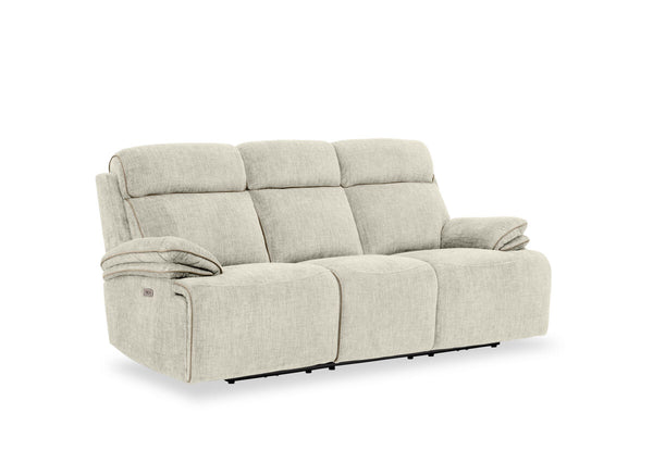 SEYMOUR FABRIC 3 Seater Electric Recliner