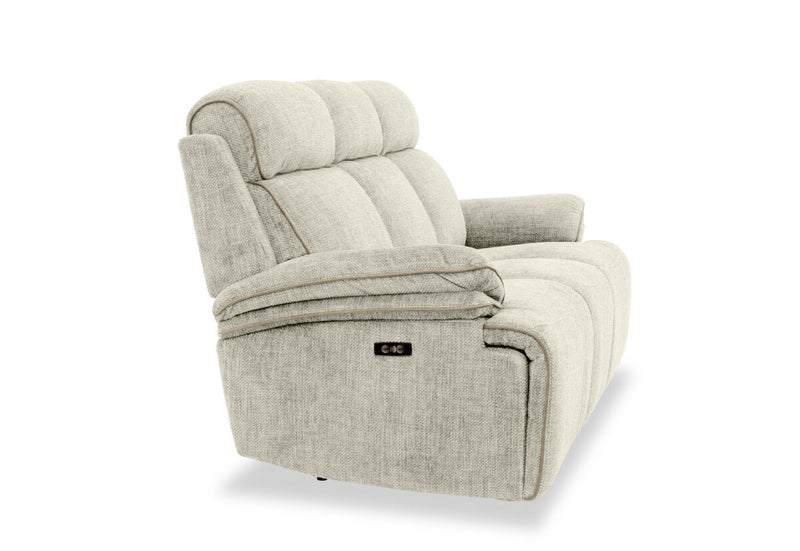 SEYMOUR FABRIC 3 Seater Electric Recliner