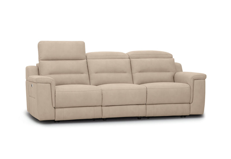JEFFRIES FABRIC 3 Seater Electric Recliners