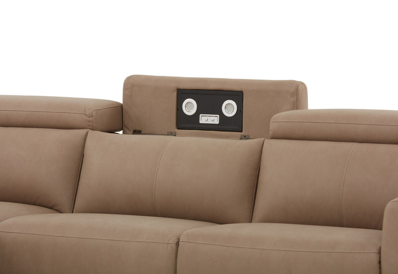 GAGE FABRIC 3 Seater Sofa with Electric Recliner & LHF Chaise