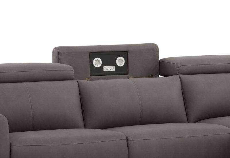 GAGE FABRIC 3 Seater Sofa with Electric Recliner and RHF Chaise