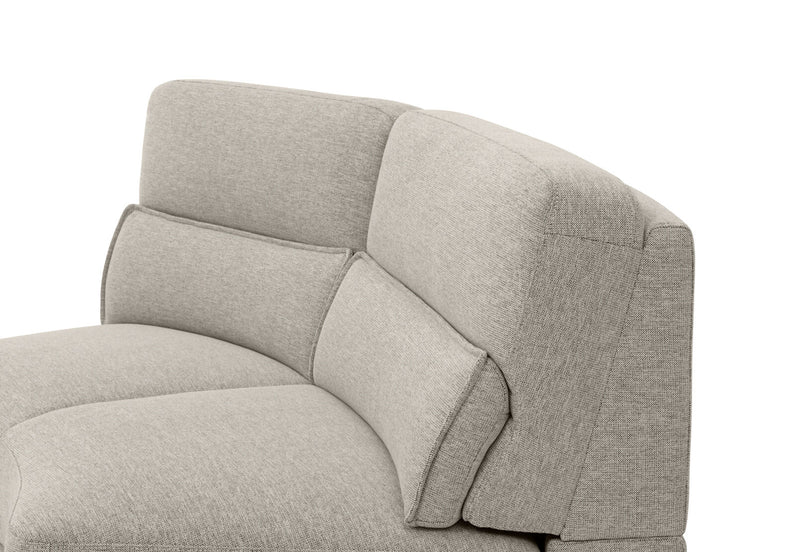 ELISEO FABRIC 2 Seater Armless Wedge Chair