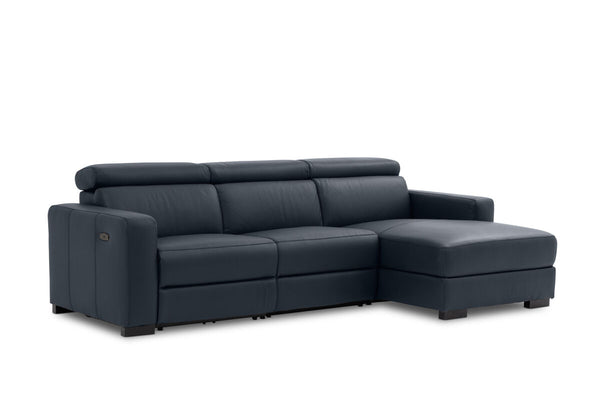 DAMIAN LEATHER 3 Seater Sofa with RHF Chaise