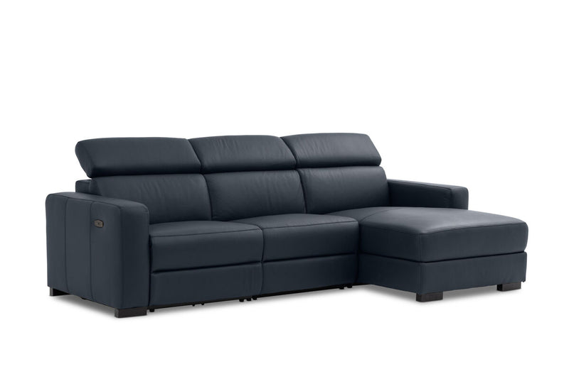 DAMIAN LEATHER 3 Seater Sofa with RHF Chaise
