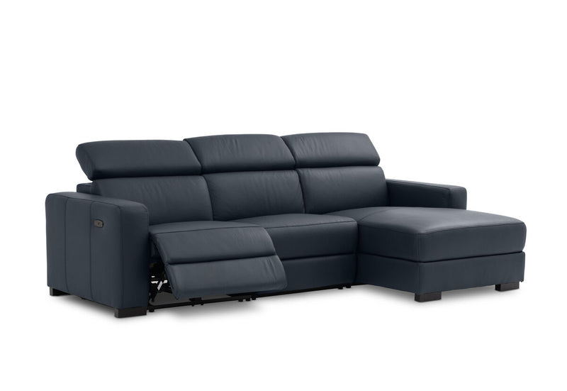 DAMIAN LEATHER 3 Seater Sofa with RHF Chaise