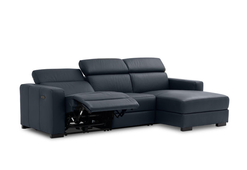 DAMIAN LEATHER 3 Seater Sofa with RHF Chaise