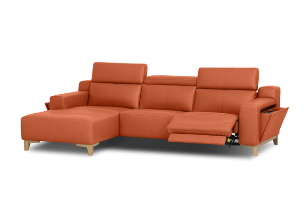 GAGE LEATHER 3 Seater LHF Chaise (Leather)
