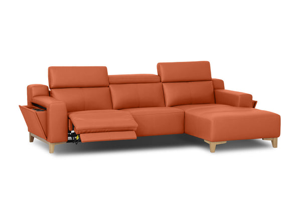GAGE LEATHER 3 Seater RHF Chaise (Leather)