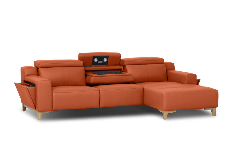 GAGE LEATHER 3 Seater RHF Chaise (Leather)