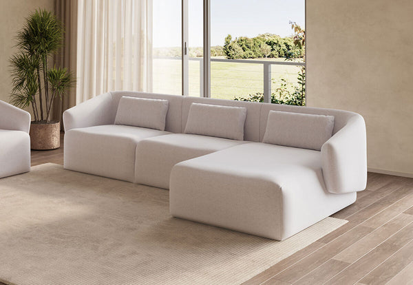 IMARA FABRIC 3 Seater Sofa with RHF Chaise