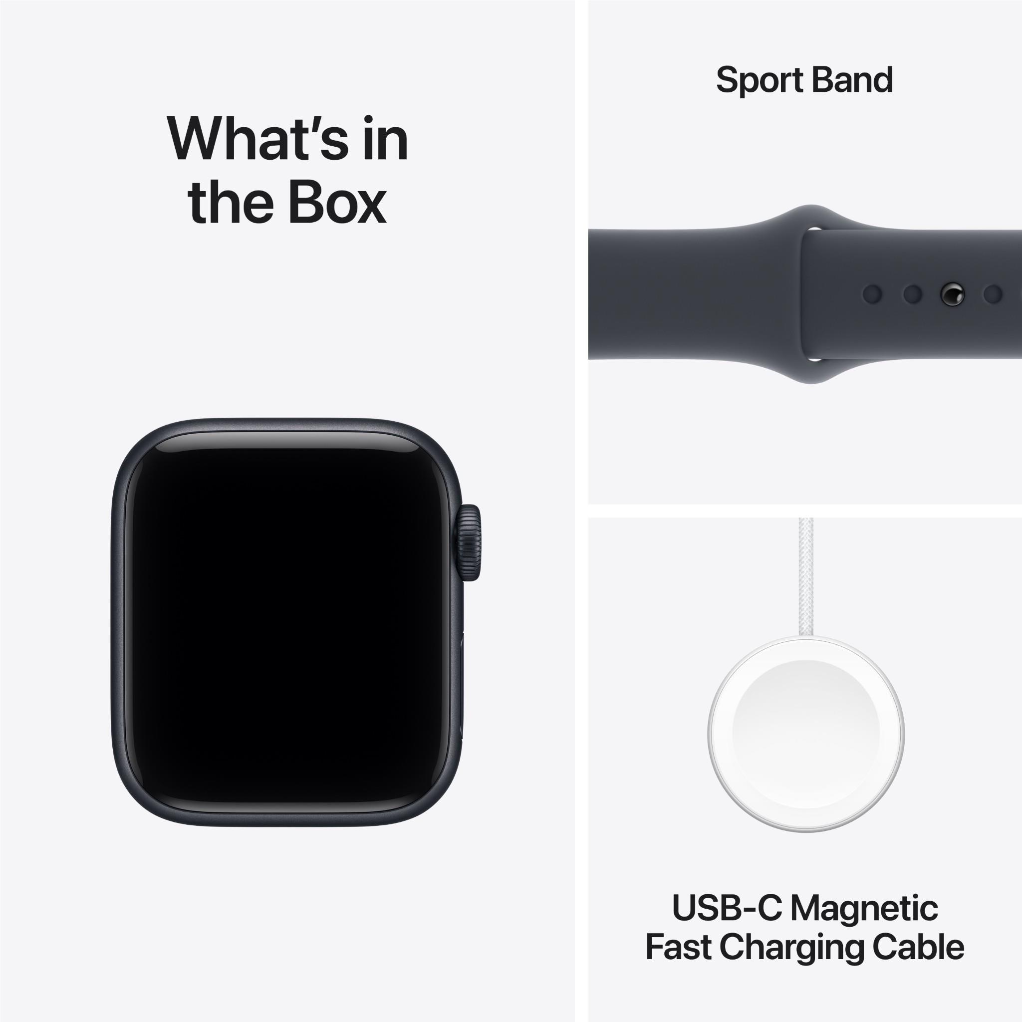 Apple Watch SE 3 40mm Midnight Aluminium Case GPS Sport Band