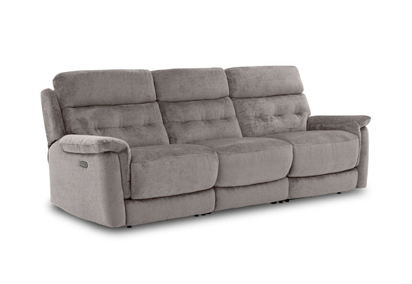 OBERTO FABRIC 3 Seater with 2 inbuilt Electric Recliners
