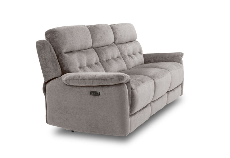 OBERTO FABRIC 3 Seater with 2 inbuilt Electric Recliners
