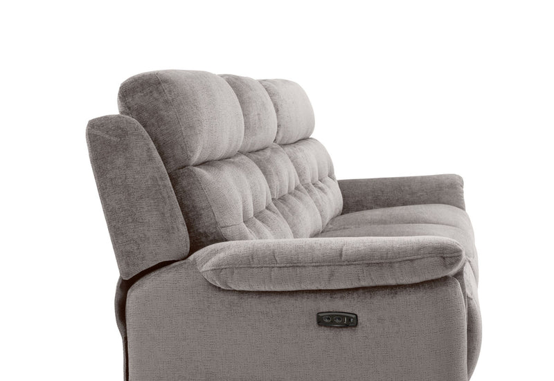 OBERTO FABRIC 3 Seater with 2 inbuilt Electric Recliners