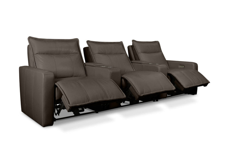 ALCINA LEATHER 3 Seater Theatre Suite