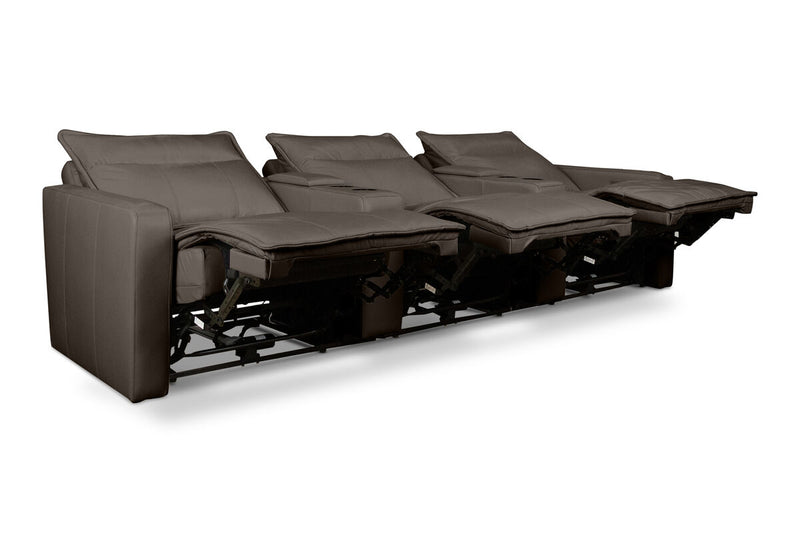 ALCINA LEATHER 3 Seater Theatre Suite