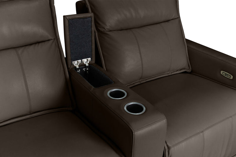 ALCINA LEATHER 3 Seater Theatre Suite