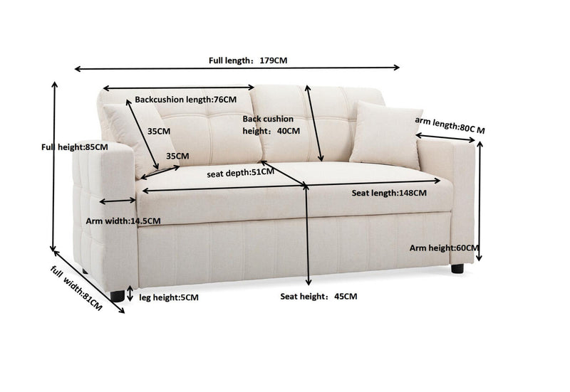 VAUGHAN 3 Seat Sofa