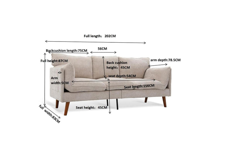 WALSALL 3 Seat Sofa