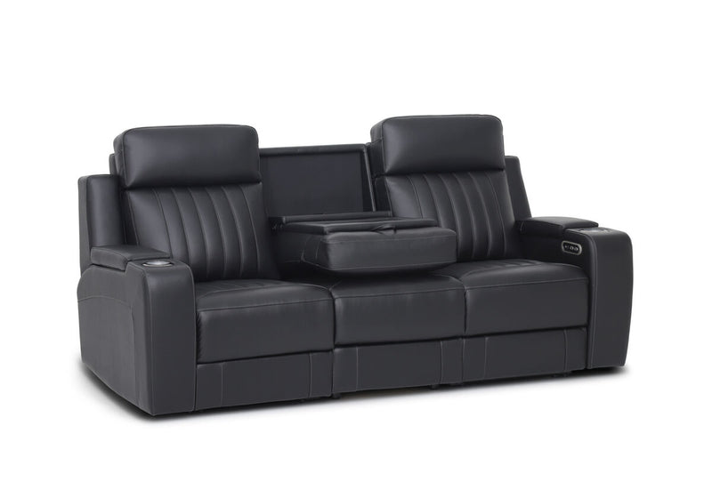 THANE LEATHER 3 Seater Sofa with 2 Inbuilt Electric Recliners