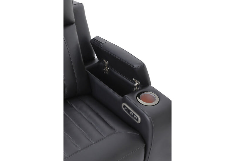 THANE LEATHER 3 Seater Sofa with 2 Inbuilt Electric Recliners