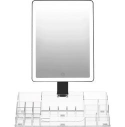 Homedics Radiance LED Beauty Mirror with Organiser Black