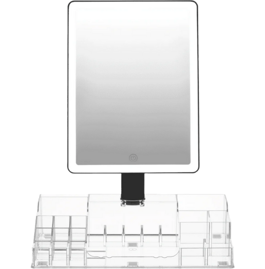 Homedics Radiance LED Beauty Mirror with Organiser Black