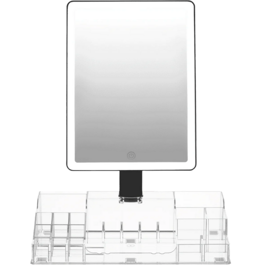 Homedics Radiance LED Beauty Mirror with Organiser Black