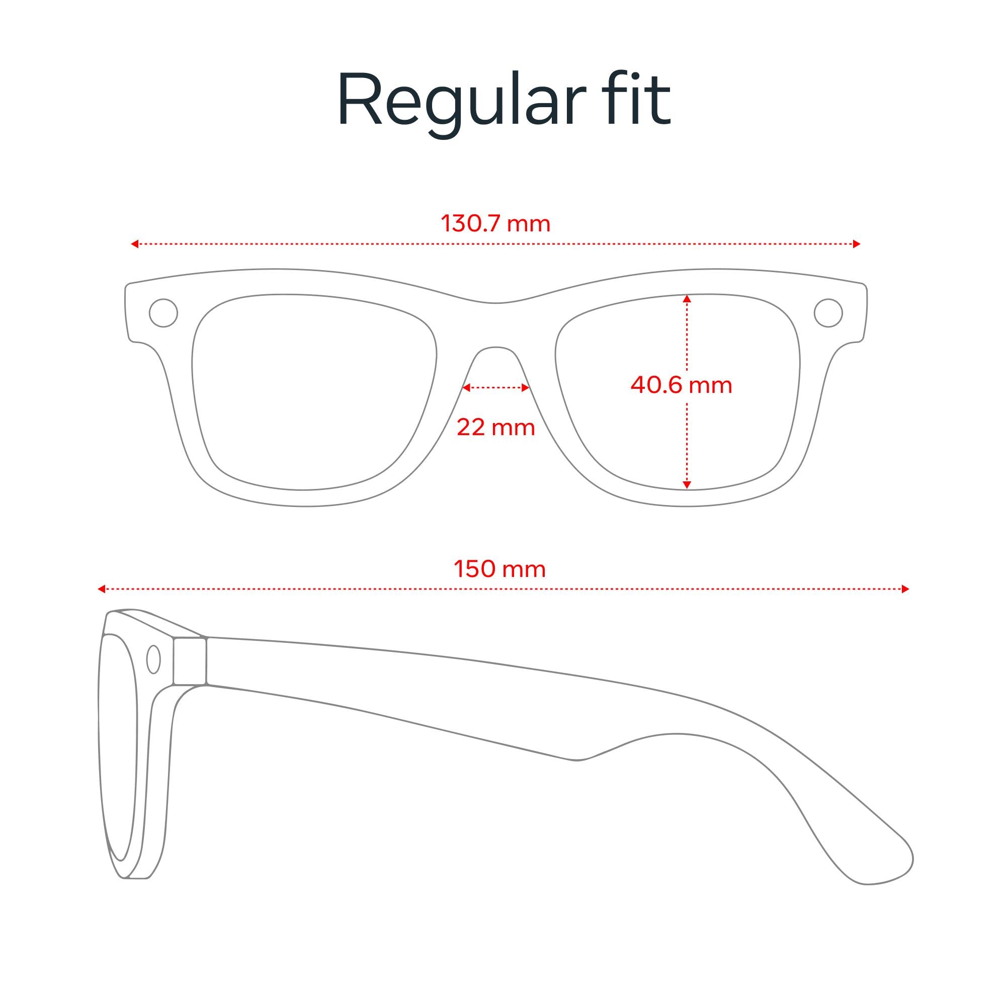 Ray-Ban | Meta Wayfarer Large Gen 2 AI Glasses (Matte Black/Polarised Gradient Graphite)