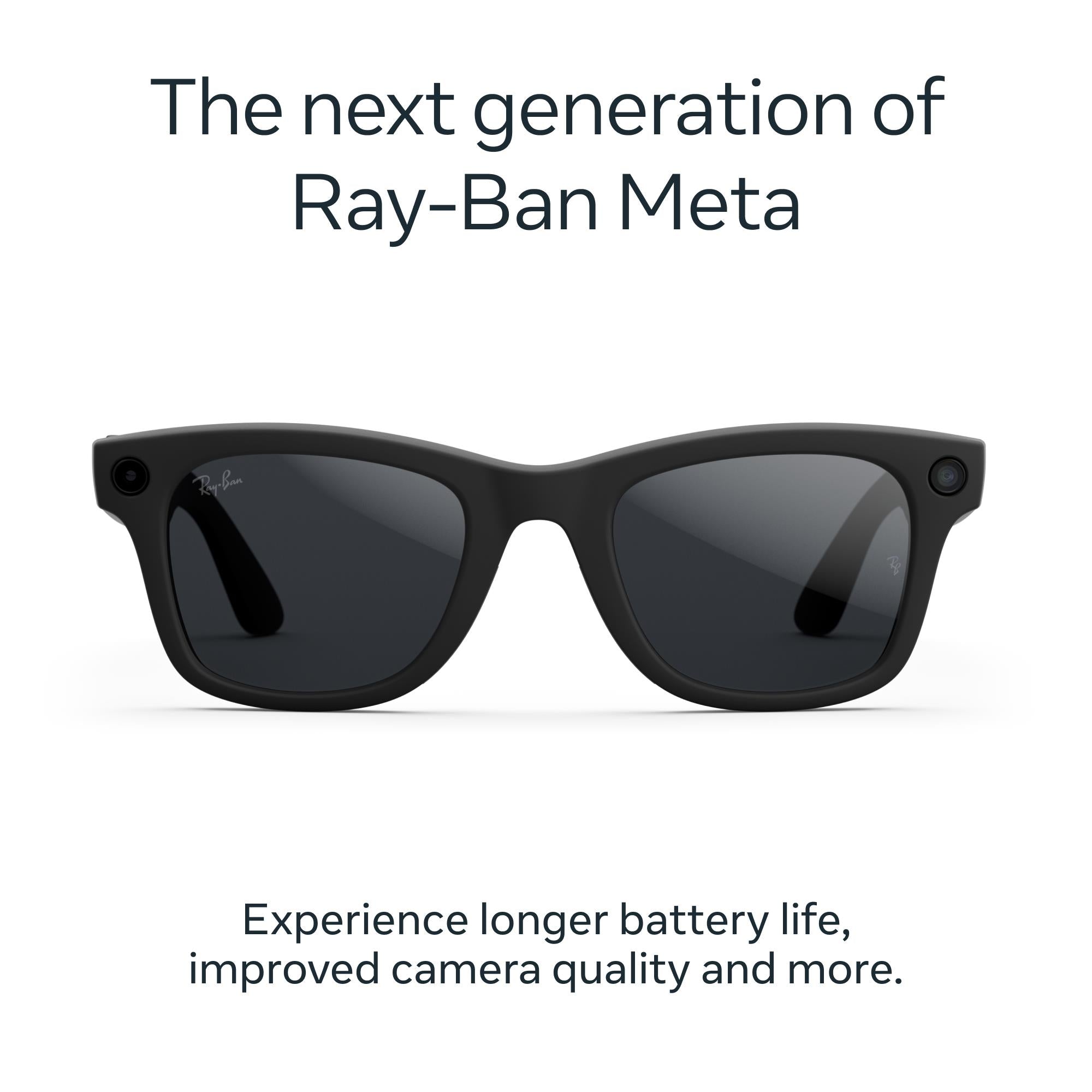 Ray-Ban | Meta Wayfarer Gen 2 AI Glasses (Matte Black/Transitions Grey)