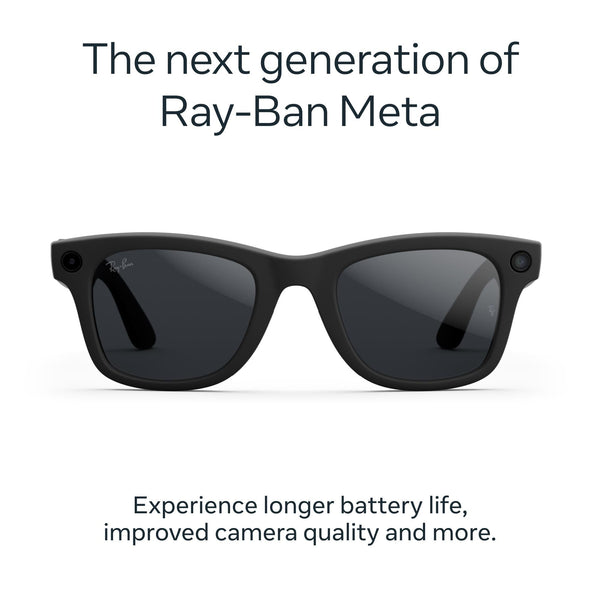 Ray-Ban | Meta Wayfarer Gen 2 AI Glasses (Matte Black/Transitions Grey)