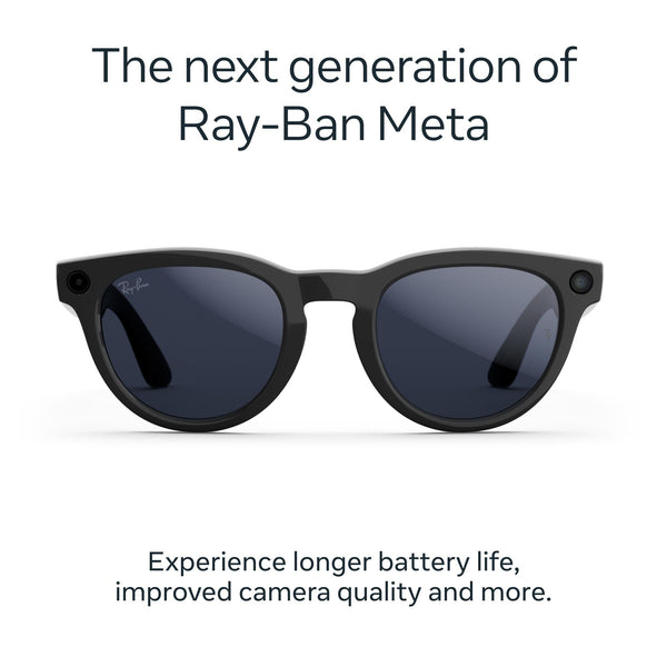 Ray-Ban | Meta Headliner Gen 2 AI Glasses (Shiny Black/Transitions Sapphire)