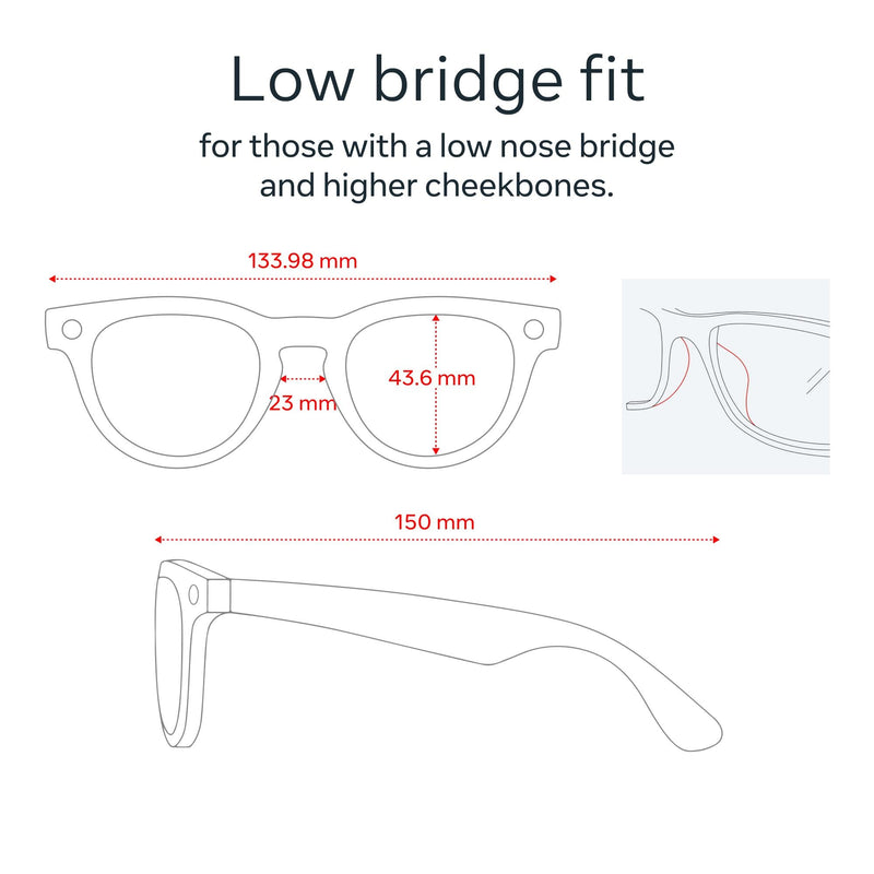 Ray-Ban | Meta Headliner Gen 2 AI Glasses (Matte Black/Clear)