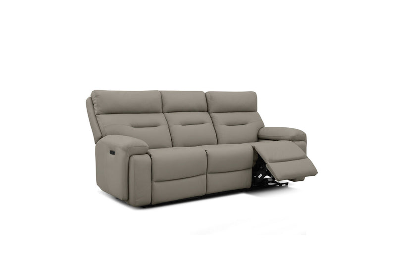HOLLYWOOD LEATHER 3 Seater with 2 inbuilt Electric Recliners