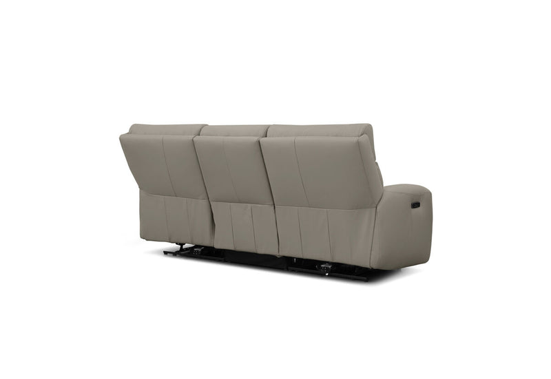 HOLLYWOOD LEATHER 3 Seater with 2 inbuilt Electric Recliners