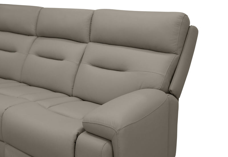 HOLLYWOOD LEATHER 3 Seater with 2 inbuilt Electric Recliners