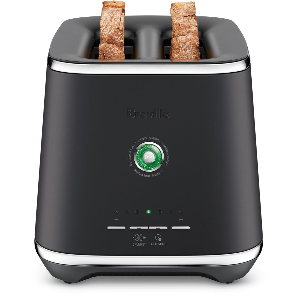 Breville the Eye Q Auto 2 Slice Toaster (Black Truffle) — view 4