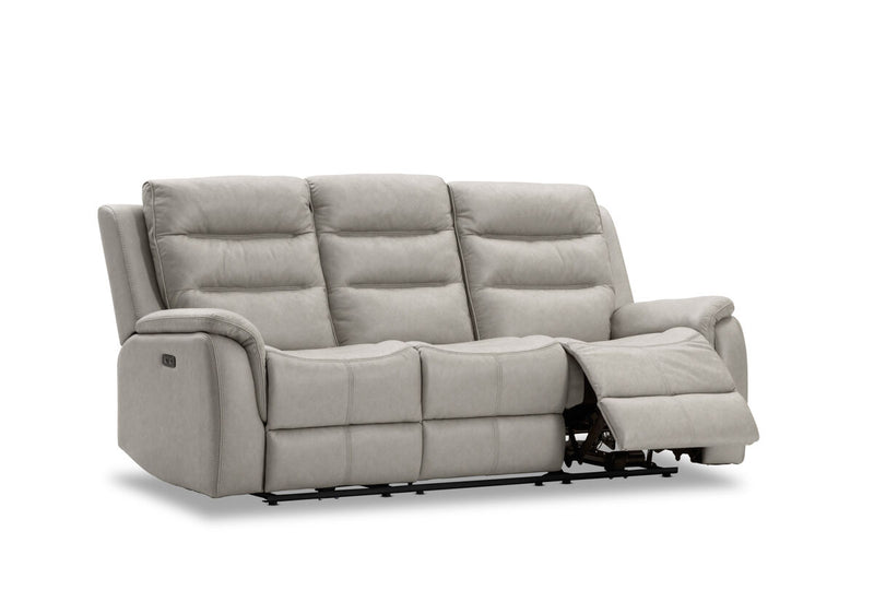 NADAL FABRIC 3 Seater Sofa with 2 Electric Recliners