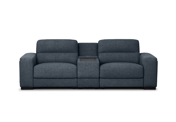 ELISEO FABRIC 2 Seater Sofa with Square Console