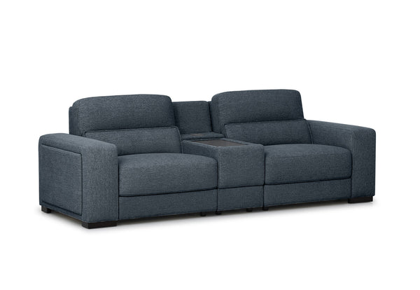 ELISEO FABRIC 2 Seater Sofa with Square Console